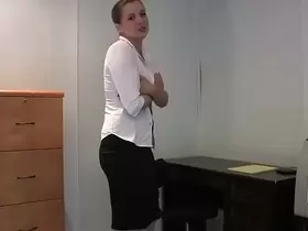 Woman to strip in office