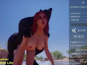 Wild Life porn Game Werewolf and the Girls