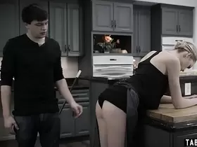 Teen maid terrorized by the home owners big dick