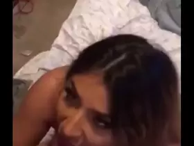 Val sucking dick at the trap