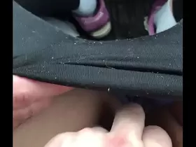Fingering my girl in the car