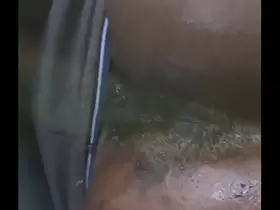 Black ass spread dirty feet in public  asshole wink