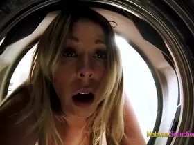 Fucking My Busty Step Mom While She is Stuck in the Washing Machine - Nikki Brooks