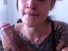 CUM IN MOUTH AND CUM ON FACE COMPILATION TATTOOSLUTWIFE- CHAPTER 3