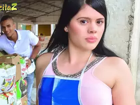 CARNE DEL MERCADO - #Luna Miel - Market Latina Girl Left Her Job To Have Some Fun With Alex Moreno