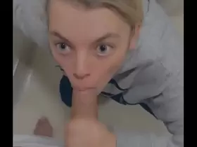 Young Nurse in Hospital Helps Me Pee Then Sucks my Dick to Help Me Feel Better