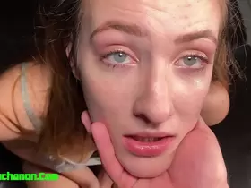 New Teen Everly Haze Spit On Teary Eyed Face Fuck